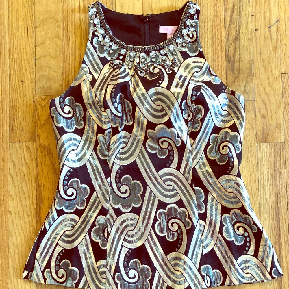 Lilly Pulitzer Jeweled Top